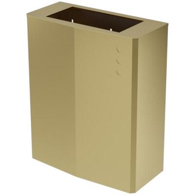 EVO Wall Mounted Bin with Removable Lid Brushed Gold Stainless Steel 23L
